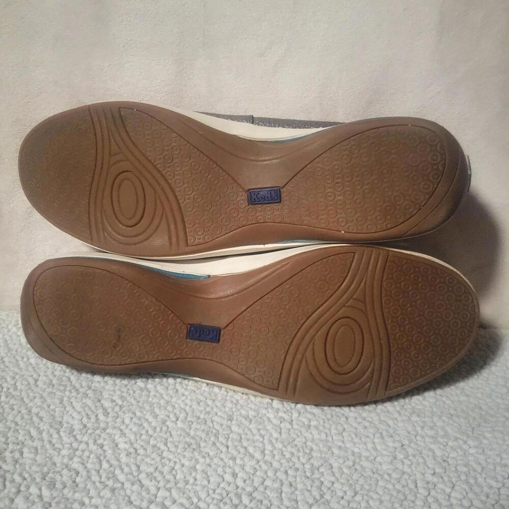 Keds Penny Loafer/Sneaker Hybrid Metallic Gray Comfort Insole - Size 8.5 - Picture 9 of 9